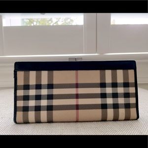 Authentic Burberry Nova Check Long Wallet